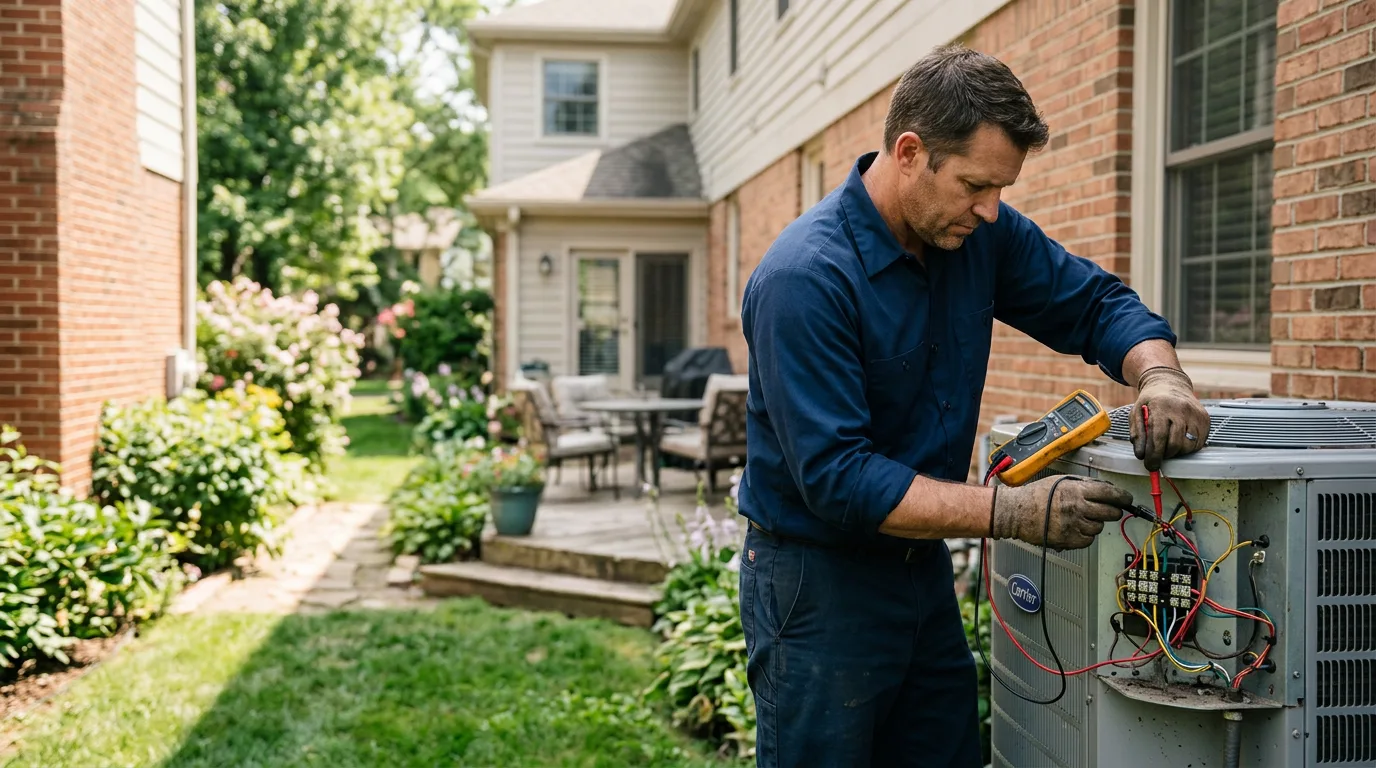 HVAC technician working near Church Hill, MD